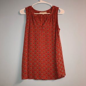 Red Pattern Blouse